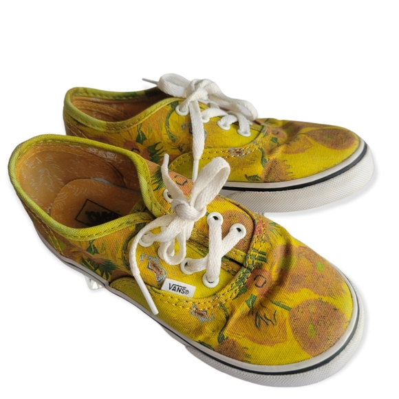 Vans Other - Rare VANS Vincents Van Gogh Toddlers Sneakers, Size 10, Color Yellow-Sunflower